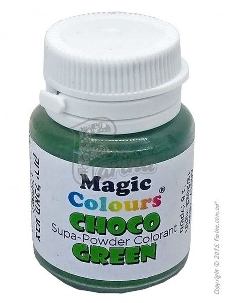 Краситель-пудра для шоколада Magic Colours Зеленый 5г< фото цена